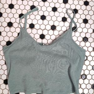 PINK M Light Green Tank